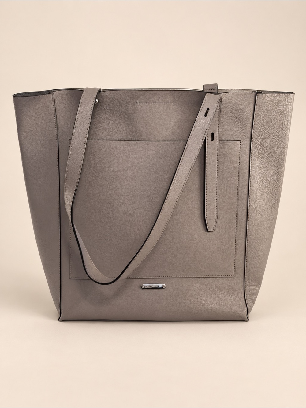 Rebecca Minkoff Stella Large North-South Metallic Leather Tote